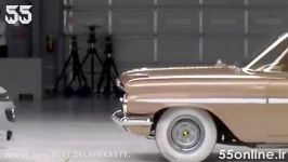صحنه آهسته تصادف شاخ به شاخ شورلت 1959 مدل 2009