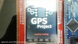 پروژه GPS نمایش محل دستگاه روی نقشه در LCD رنگی