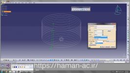 آموزش کتیا طراحی فنر در CATIA