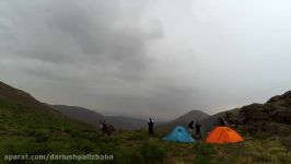 تایم لپس گذر زمان در کوهستان روستای فشند الهوچال 