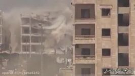 زدن مقر تروریستها تانک تی 55 ارتش سوریهمنطقه الزهرا
