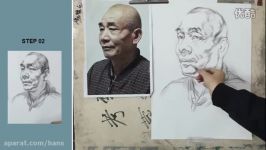 Realistic Pencil Drawing Portrait Old men