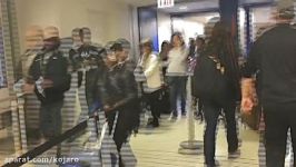 طولانی ترین صف بازرسی مسافران در فرودگاه میدوی شیکاگو