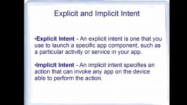 آموزش اندروید برای مبتدیان قسمت 32 Explicit Implicit