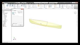 Autodesk Inventor  Surface Modeling Canadian Canoe