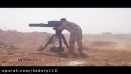 لحظه برخورد موشک ATGM یک داعشی