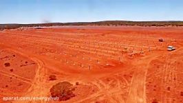 مراحل نصب نیروگاه خورشیدی ۱۰۶ مگاواتی در استرالیا