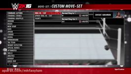 آموزش حرکات شینسوکه ناکامورا در WWE2K16 درخواستی ps4