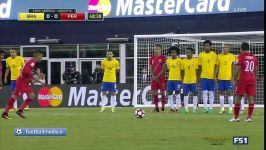 خلاصه بازی برزیل 0 1 پرو کوپا امریکا ۲۰۱۶