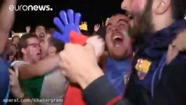 شادی هواداران ایتالیا پس پیروزی ارزشمند برابر بلژیک