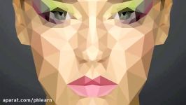 آموزش ساخت پرتره low poly شماره2