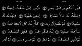 القرآن الکریم  74  سورة المدثر  سعد الغامدی