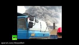 آتش سوزی عظیم در کارخانه مواد شیمیایی در چین