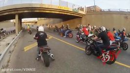 Motorcycle STUNTS On Highway WHEELIES