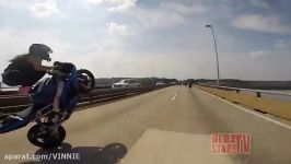 Girl Wheelie on Motorcycle تک چرخ دختر