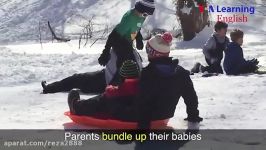 Fun With Snow Sled Riding