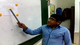 تدریس درس جغرافی توسّط دانش آموز مصیّب مهرانی