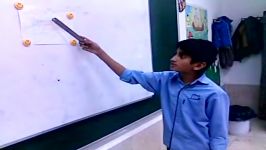 تدریس درس جغرافی توسّط دانش آموز حمید احمدی
