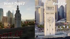 مقایسه شهر سان فرانسیسکو در Watch Dogs 2 واقعیت