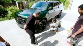 Jason Derulos Cadillac Escalade Has Green Chameleon Pa