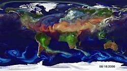 تصویرسازی ناسا تغییرات آب وهوا حرکت ریزگردها