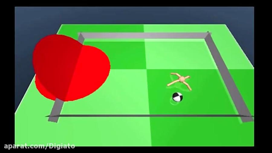 بازی فوتبال میان هوش مصنوعی دیپ مایند مورچه دیجیتال