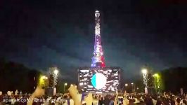 برج ایفل شریک شادمانی هواداران فرانسه