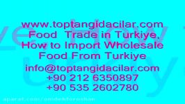 عمده فروشی مواد غذایی  وارد کردن مواد غذایی ترکیه