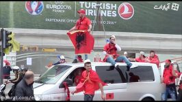 شادی هواداران آلبانی بعد پیروزی مقابل رومانی