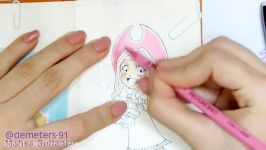 Speed drawing  Mimi from Digimon