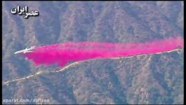 مهار آتش سوزی جنگلی توسط آتش نشانان در لس آنجلس