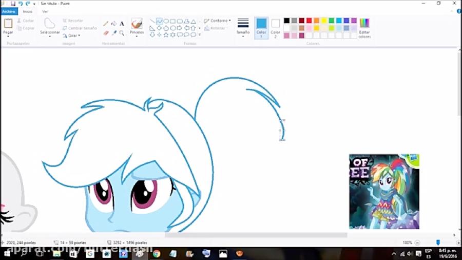 My little pony eg legend of everfree speed paint