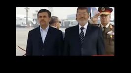 مرسی چگونه به استقبال احمدی‌نژاد رفت؟