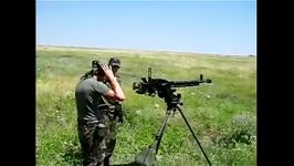 شلیک تکاوران ارتش روسیه تیربار سنگین دوشکا DSHKM