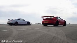 درگ ریس؛ Porsche 911 GT3 RS vs Nissan GT R