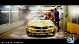 رانندگی هیجان انگیز BMW M4 در خیابان های مسکو