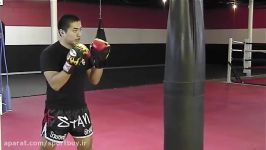 آموزش ضربه زدن به کیسه بوکس در Kickboxing