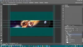 3D youtube banner speed art photoshop