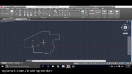 آموزش AUTOCAD 2017 تبدیل Poly line به كمان