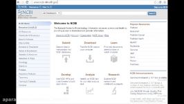 آشنایی پایگاه داده NCBI  علیرضا ناصحی