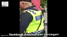 برخورد وحشیانه پلیس سوئد معترضان ایرانی