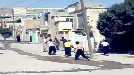 دعوا قمه کشی در خیابان ها کرمانشاه