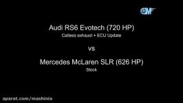 رانندگی بی نظیر 0 تا 200 کیلومتر McLaren SLR باAudi RS6