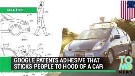 Google patents adhesive layer on self driving cars that