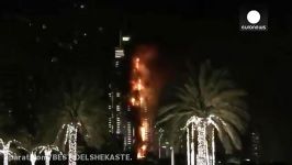 آتش سوزی در برجی در دوبی دست کم شانزده زخمی یک کشته ب