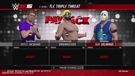 WWE 2K16  Triple Threat TLC Match  H2ODelirious