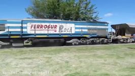 Ferrosur Roca EMD GT22 switching at Hinojo