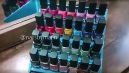 روشی ساده برای درست کردن جا لاکی DIY nail polish rack