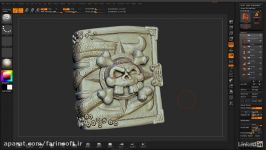 دانلود آموزش مدلسازی رنگ لعاب دادن به مدل در ZBrush