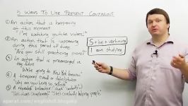 ways to use the PRESENT CONTINUOUS verb tense